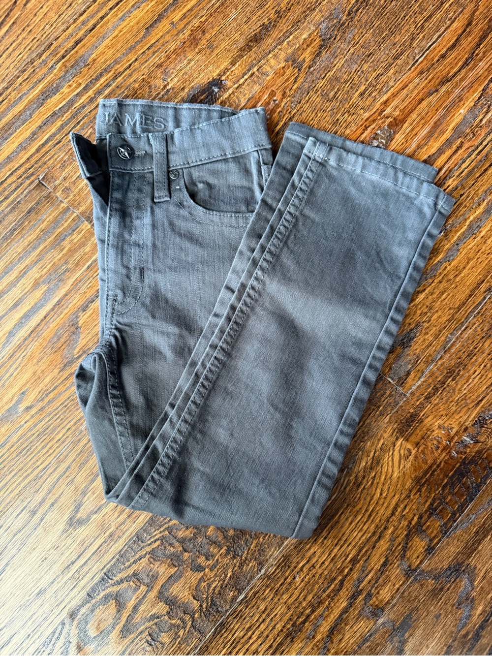 Boys 7 grey Cody James straight leg jeans. Like new.